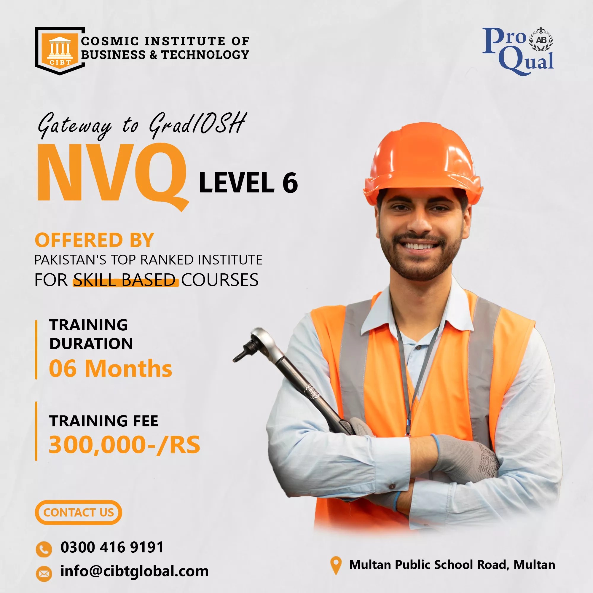 NVQ Level 6 Diploma in Health and Safety Enroll Now